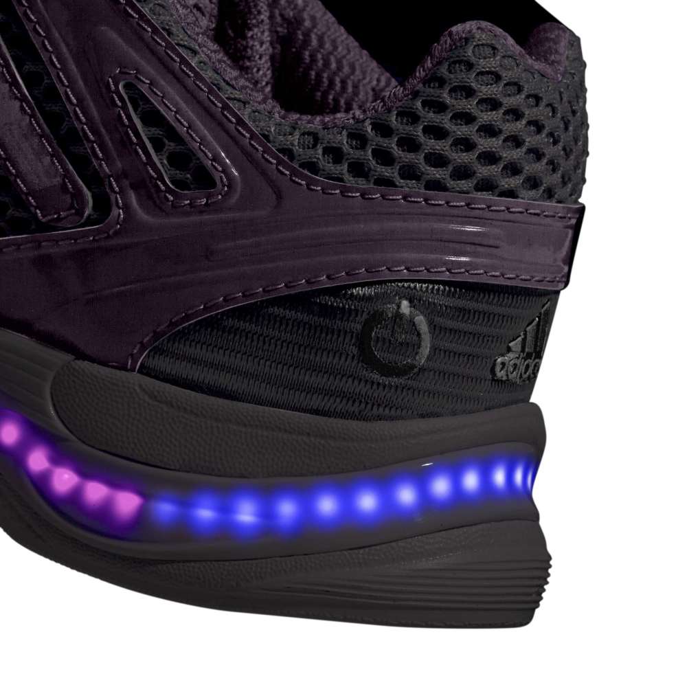 adidas Childrens Adistar Control 5 LED Elastic Lace - White / Ice Lavender / Bliss Pink