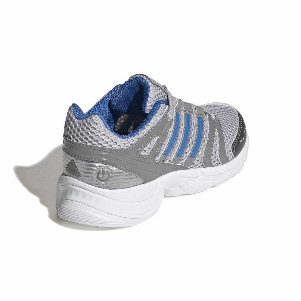 adidas Childrens Adistar Control 5 LED Elastic Lace - Light Solid Grey / Blue/ White
