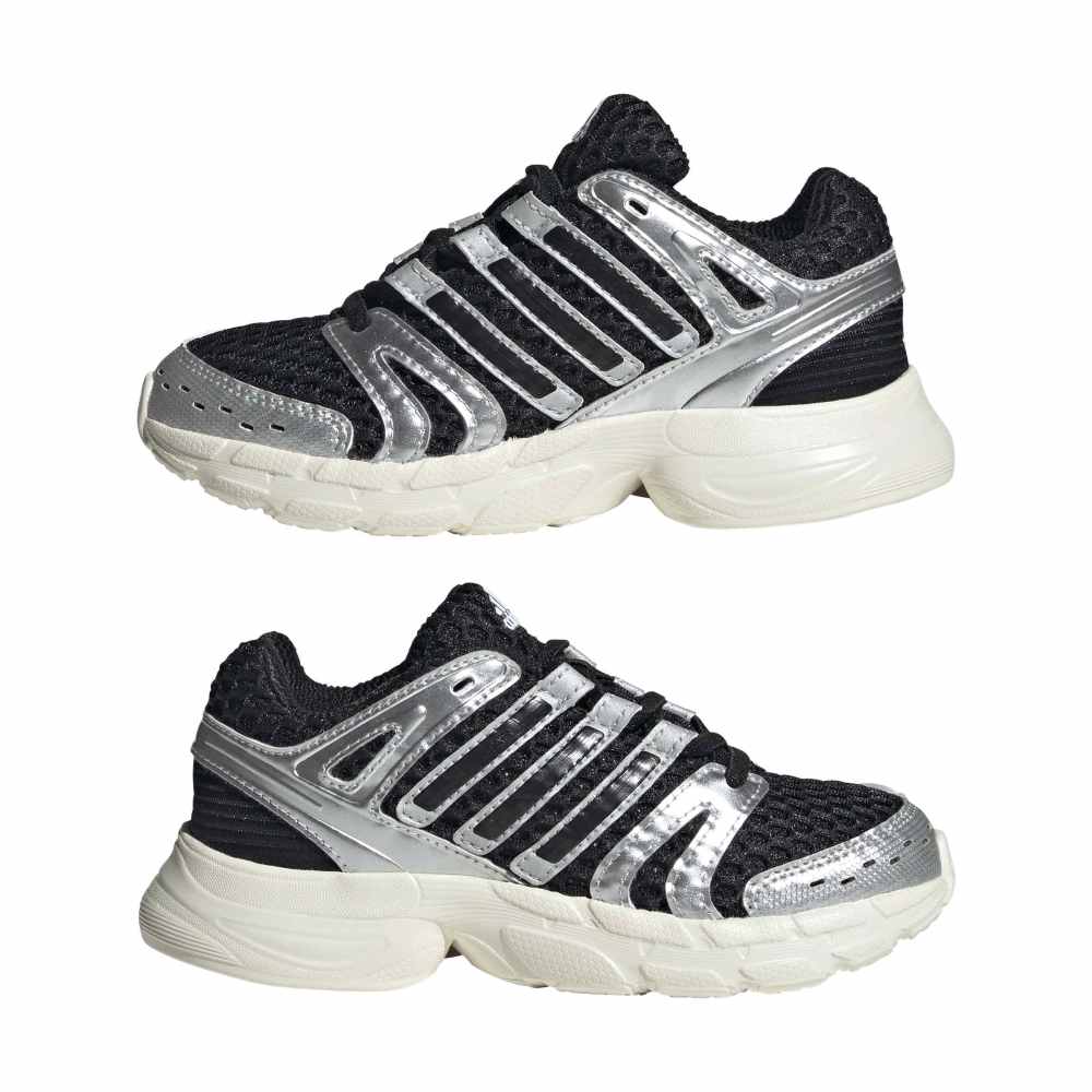 adidas Childrens Adistar Control 5 - Core Black / Silver Metallic / Green