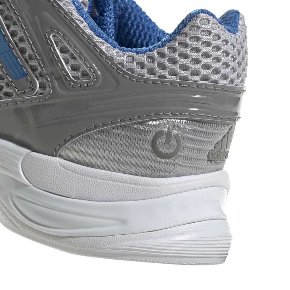 adidas Childrens Adistar Control 5 LED Elastic Lace - Light Solid Grey / Blue/ White