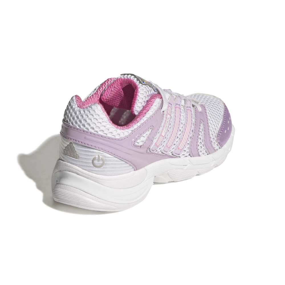 adidas Childrens Adistar Control 5 LED Elastic Lace - White / Ice Lavender / Bliss Pink