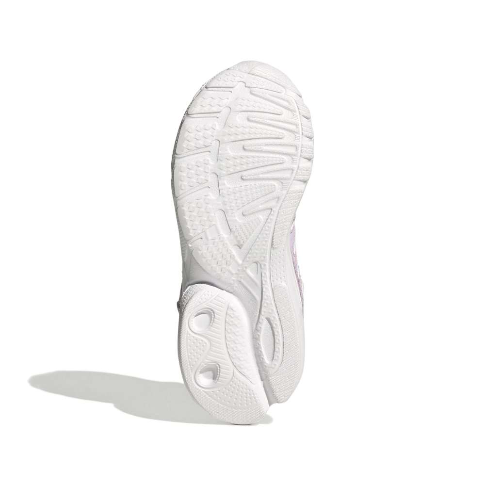 adidas Childrens Adistar Control 5 LED Elastic Lace - White / Ice Lavender / Bliss Pink