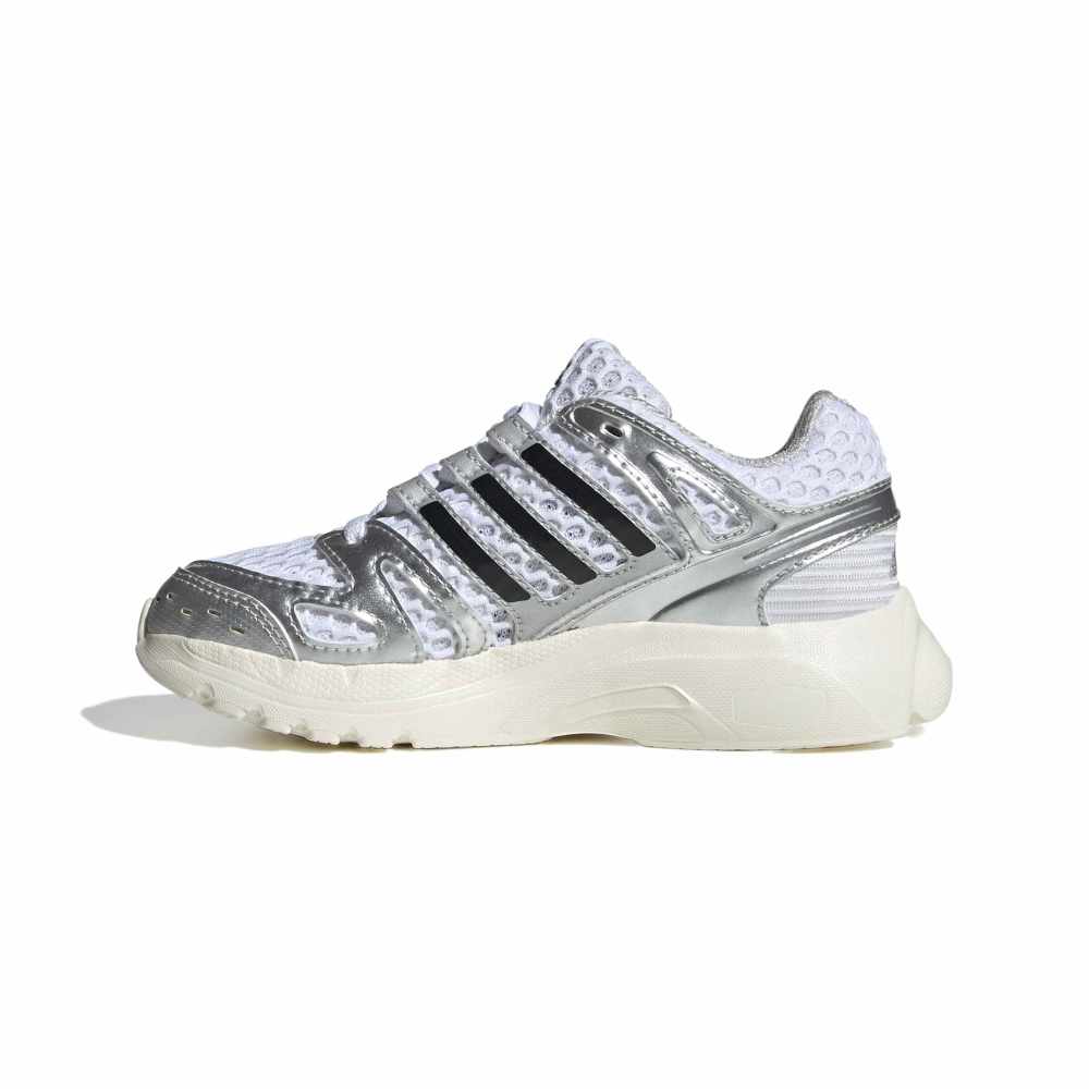 adidas Childrens Adistar Control 5 - White / Silver Metallic / Green
