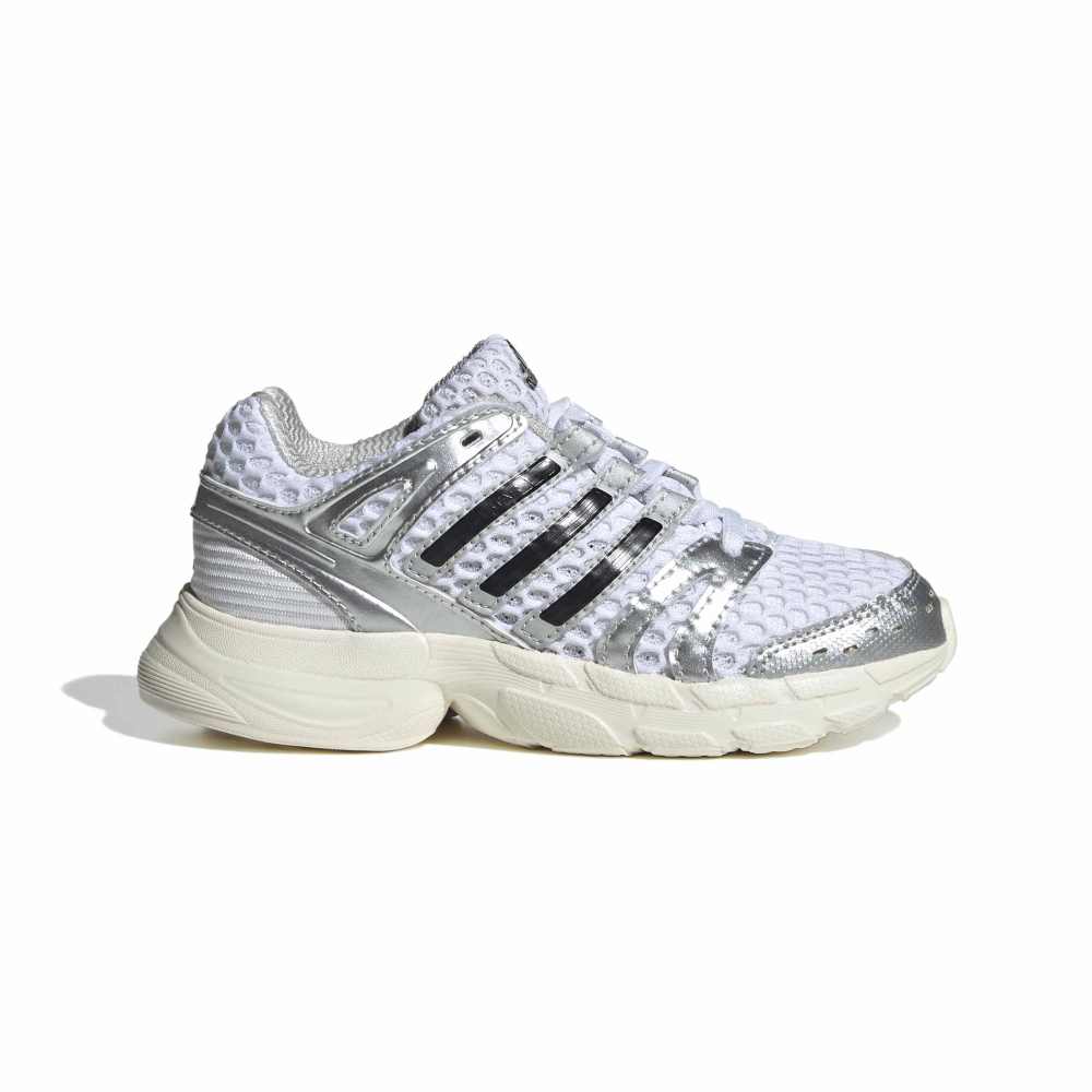 adidas Childrens Adistar Control 5 - White / Silver Metallic / Green