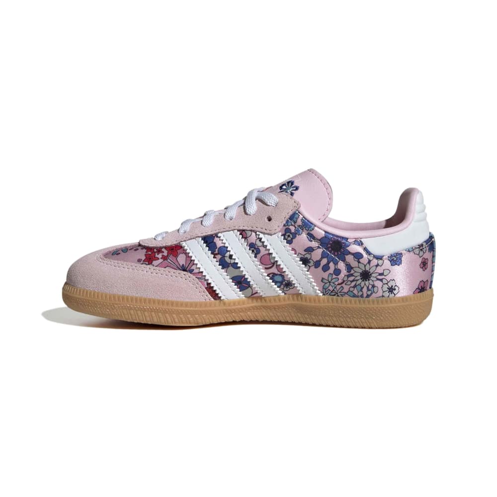 adidas Childrens Liberty London Samba OG Comfort Closure Elastic - Pink / White