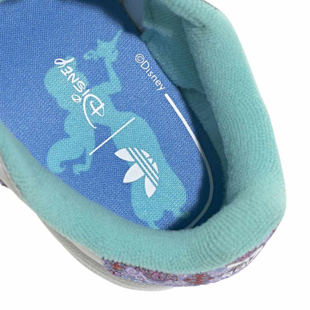 adidas Infants' Disney Princess Jasmine Superstar II Shoes - Cloud White / Gold Metallic