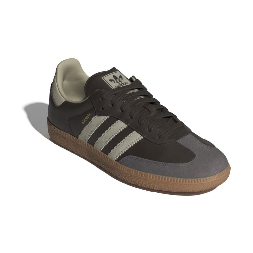 adidas Samba OG - Brown / Grey / Gold Metallic