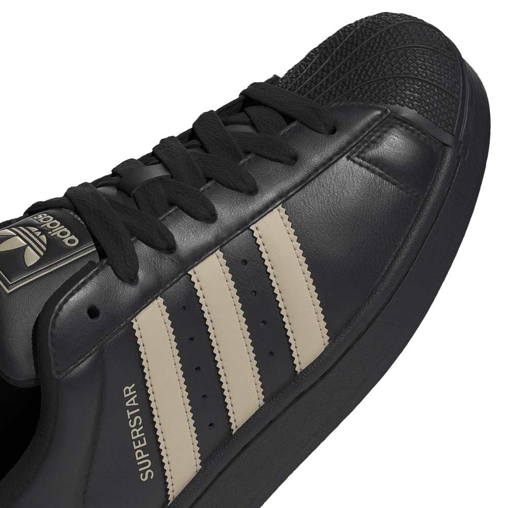 adidas Superstar II - Core Black / Stone Khaki / Core Black