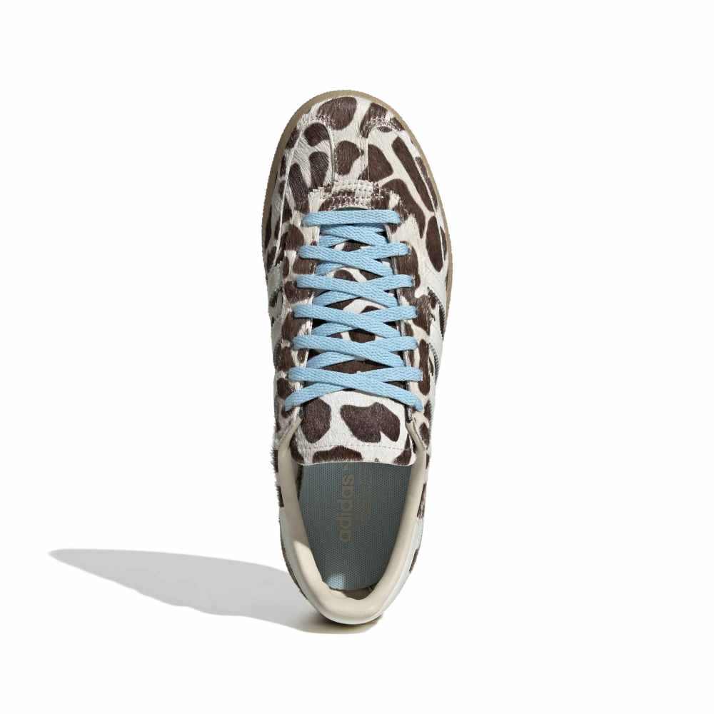 adidas Womens Handball Spezial (Animal Print) - Linen / Ivory / Blue