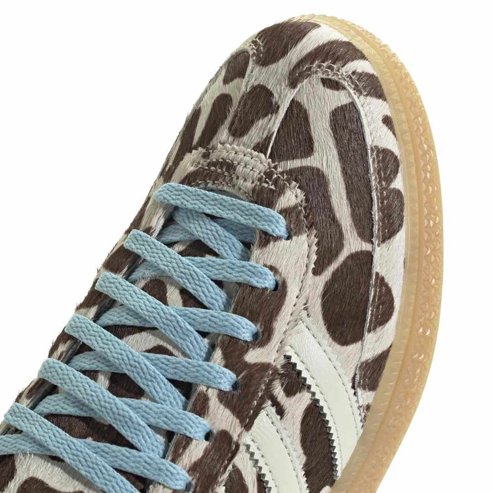 adidas Womens Handball Spezial (Animal Print) - Linen / Ivory / Blue