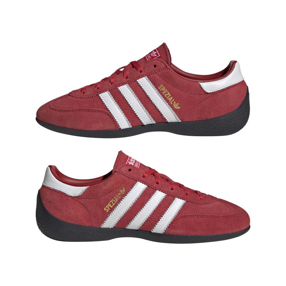 adidas Womens Handball Spezial Lo Pro - Scarlet / White / Gold Met.