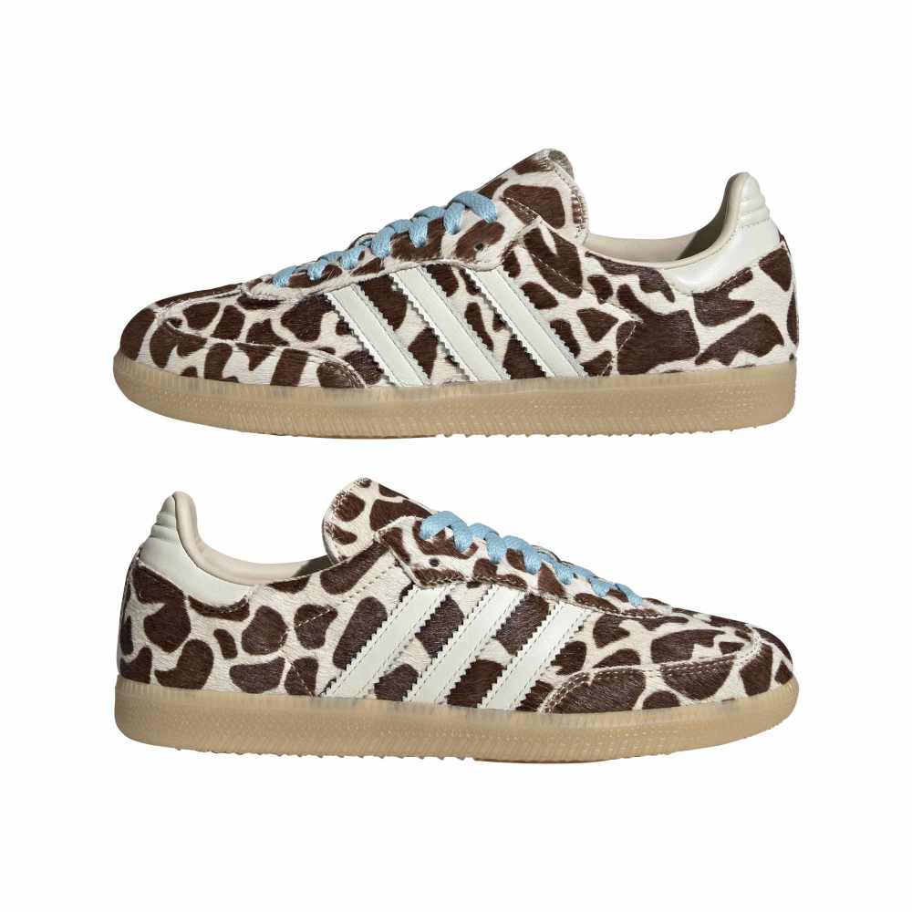 adidas Womens Samba OG (Animal Print) - Crystal Linen / Ivory / Gum