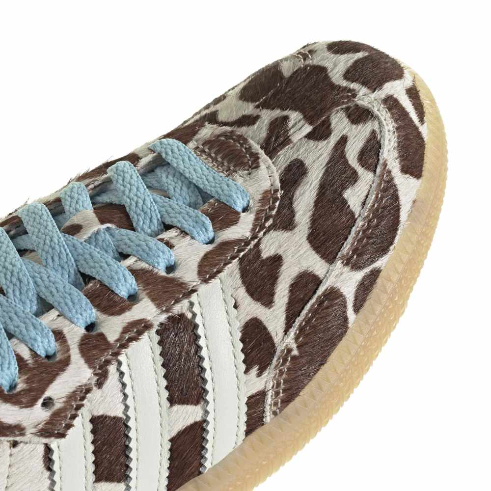 adidas Womens Samba OG (Animal Print) - Crystal Linen / Ivory / Gum