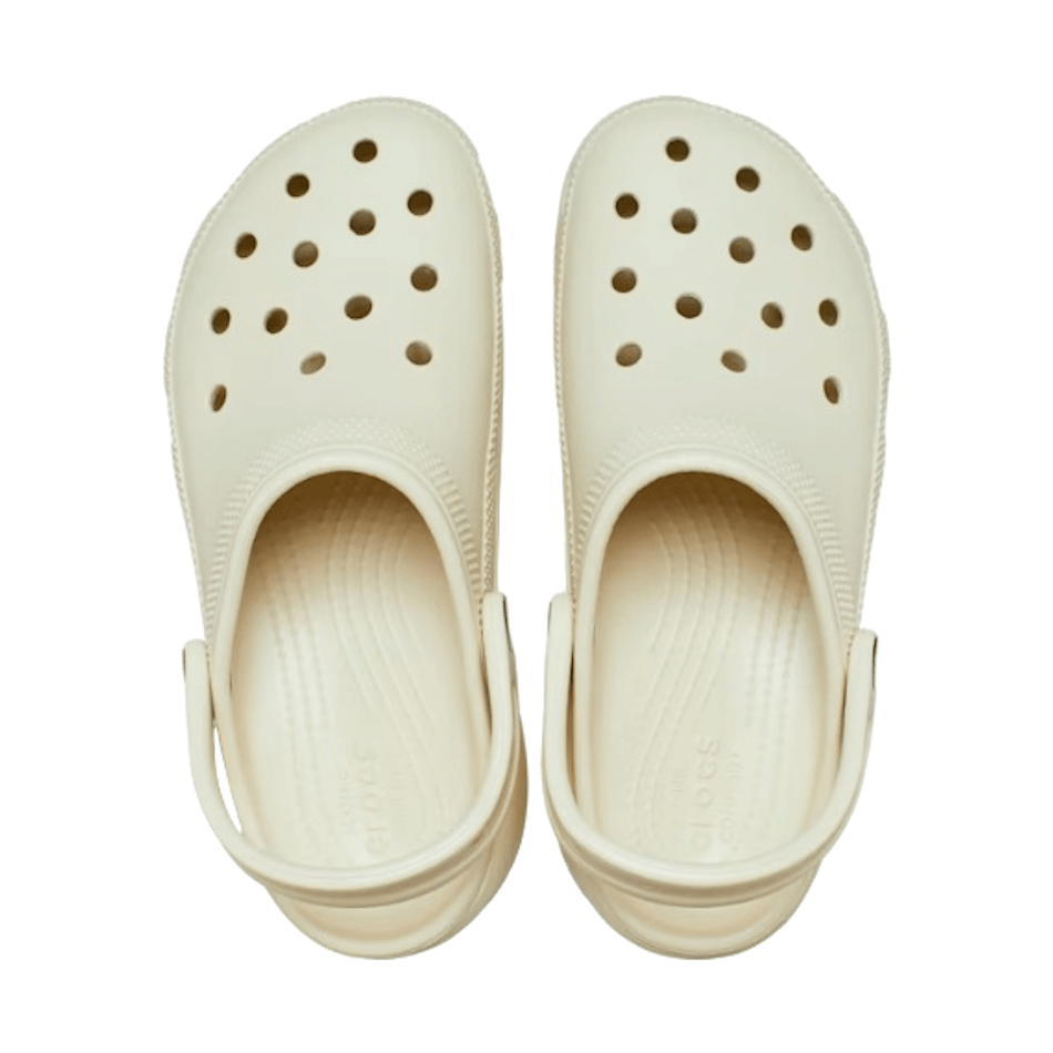 Crocs Womens Classic Platform Clog - Bone