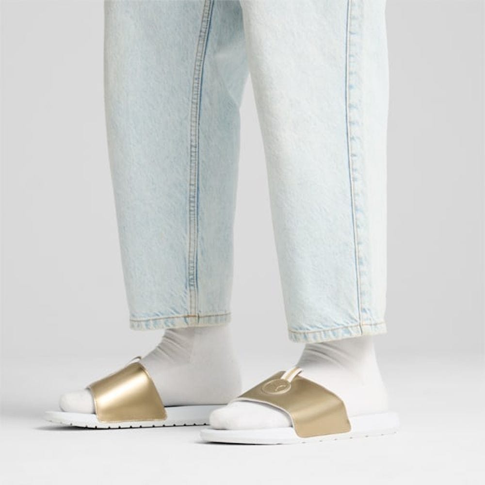 PUMA Cool Cat 2.0 Metallic Dream Slide - White / Gold