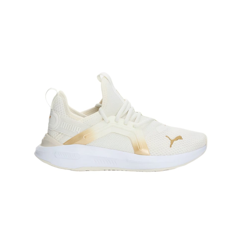 PUMA Womens Softride Enzo 5 Metallic - White/Gold/Black